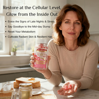 ⚡️CellPure® NMN Boitin Collagen Peptide Beauty Gummies for Women | Cellular Energy & Anti-Aging Support