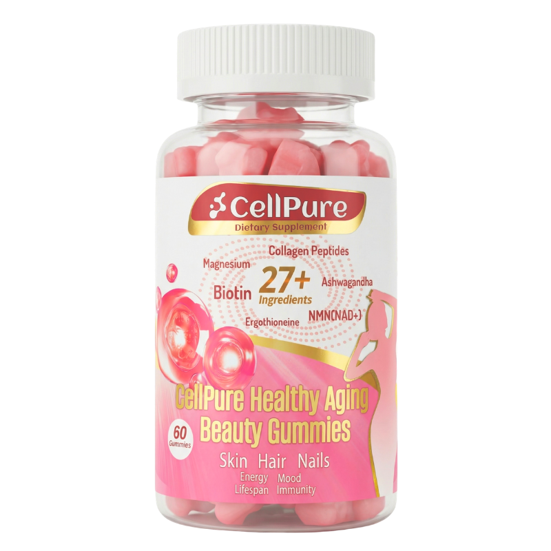 ⚡️CellPure® NMN Boitin Collagen Peptide Beauty Gummies for Women | Cellular Energy & Anti-Aging Support